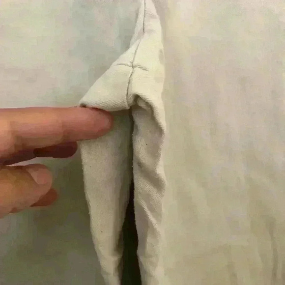 Vtg 90s D&Co Beige Cream Capri Pants Elastic Waist Womens Medium - Picture 3 of 10